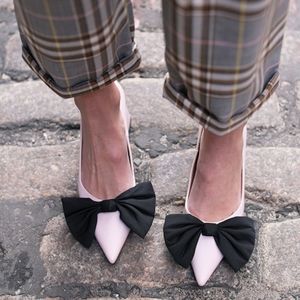 NWT Zara Pumps with Black Bow